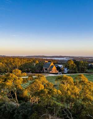 an aerial view of Sevenhill Cellars