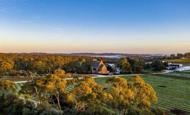 an aerial view of Sevenhill Cellars