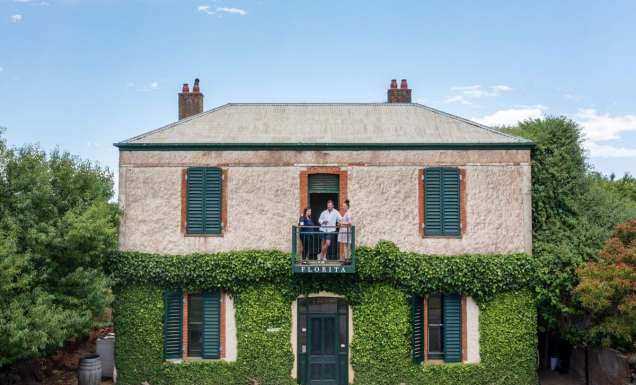 Florita vineyard building at clos Clare in the Clare Valley