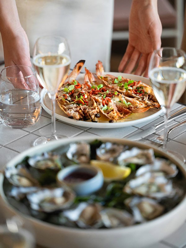 fresh seafood at Hurricanes Grill & Bar in sutherland shire