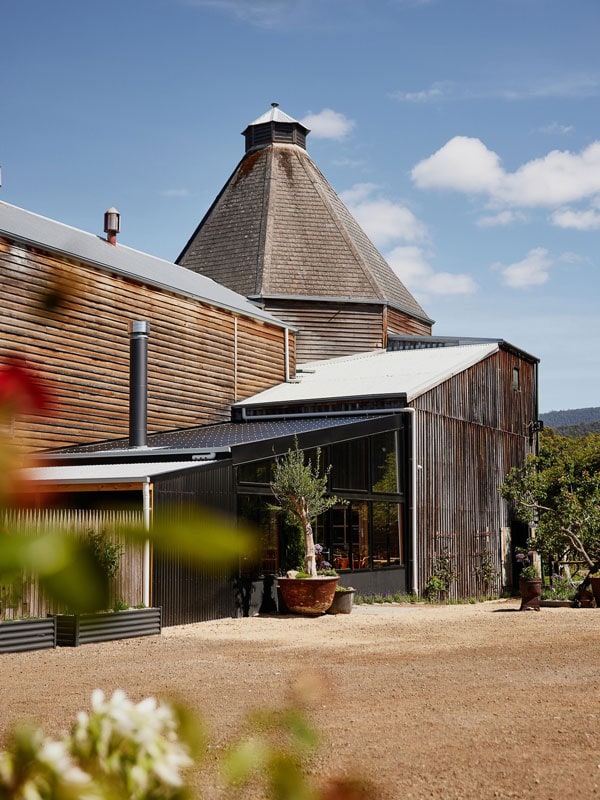 the exterior of The Kiln in Huon Valley