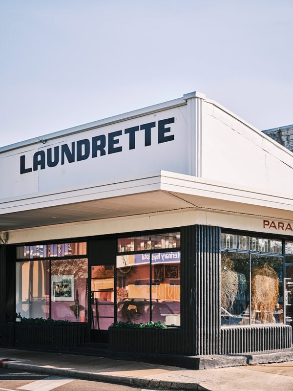 the laundrette exterior at Laundry Gallery, Darwin