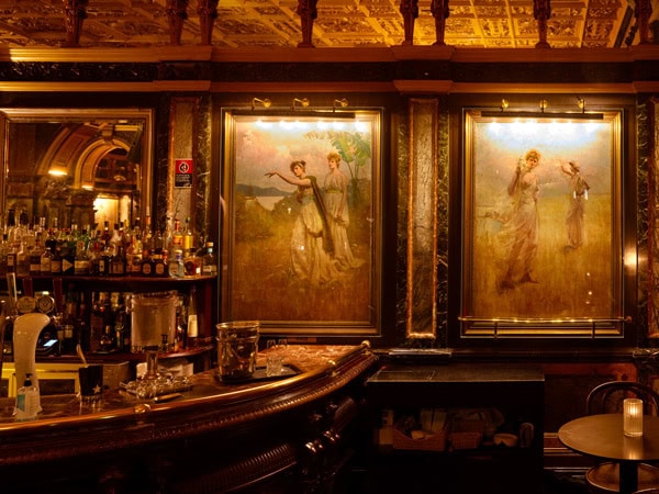 Julian Ashton’s paintings on the walls of Marble Bar