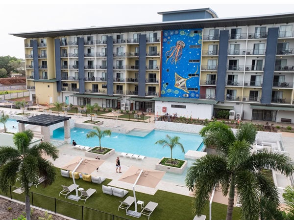 the new Mercure pool at Darwin Airport Resort