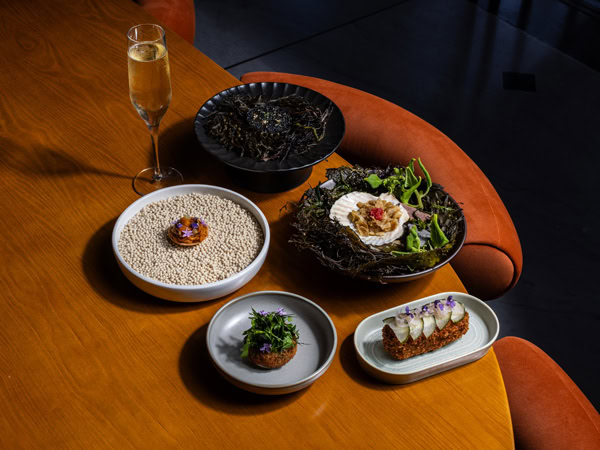 food on the table at Meribella, Terrigal