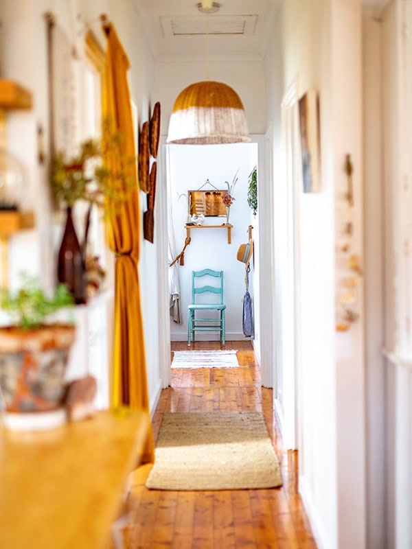 hallway inside My Sister & The Sea, Marion Bay SA
