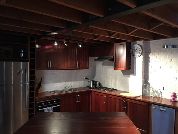 the kitchen at Newhaven Townhouse