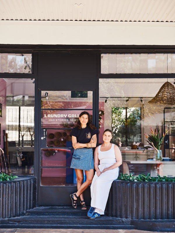 Founders of Laundry Gallery Nina Fitzgerald and Laura Shellie