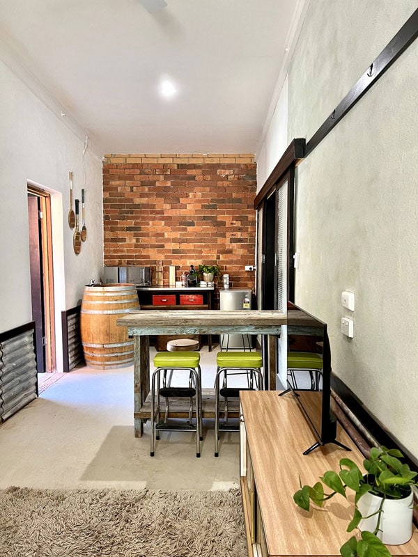 the kitchen inside Old Brickworks, Lobethal