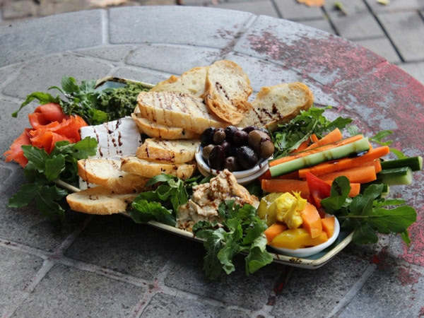 a healthy breakfast platter at The Organic Market and Café