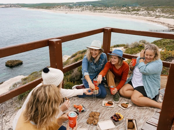 women having a picnic WA’s Margaret River region