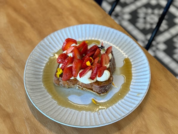 a dessert plate at Ray’s Cafe & Patisserie, Darwin City