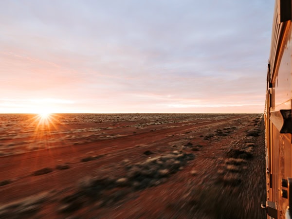 sunset over the Red Centre