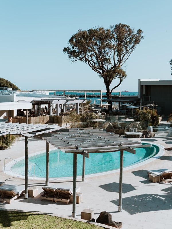 the poolside restaurant at Samphire Rottnest, WA 
