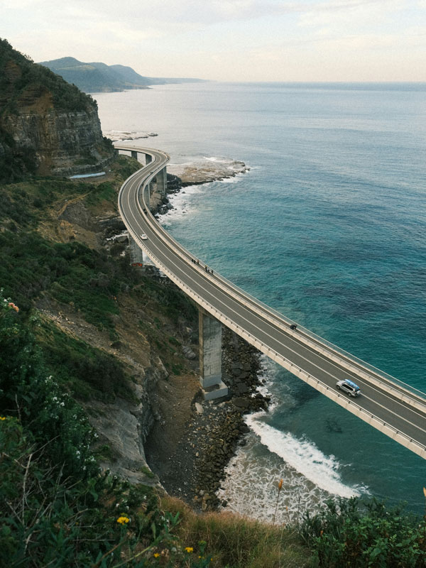 the Sea Cliff Bridge along the Grand Pacific Drive