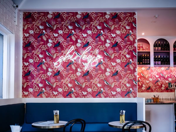 the vibrant bar interior of Shirley's Fremantle