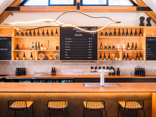 the bar counter at Sidewood Restaurant