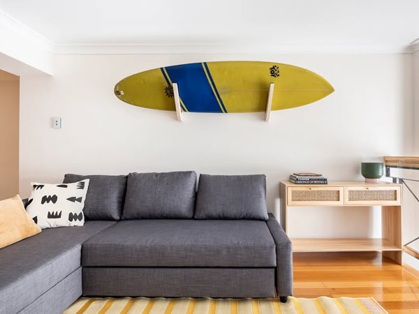 the sofa bed at The Bank, Fremantle