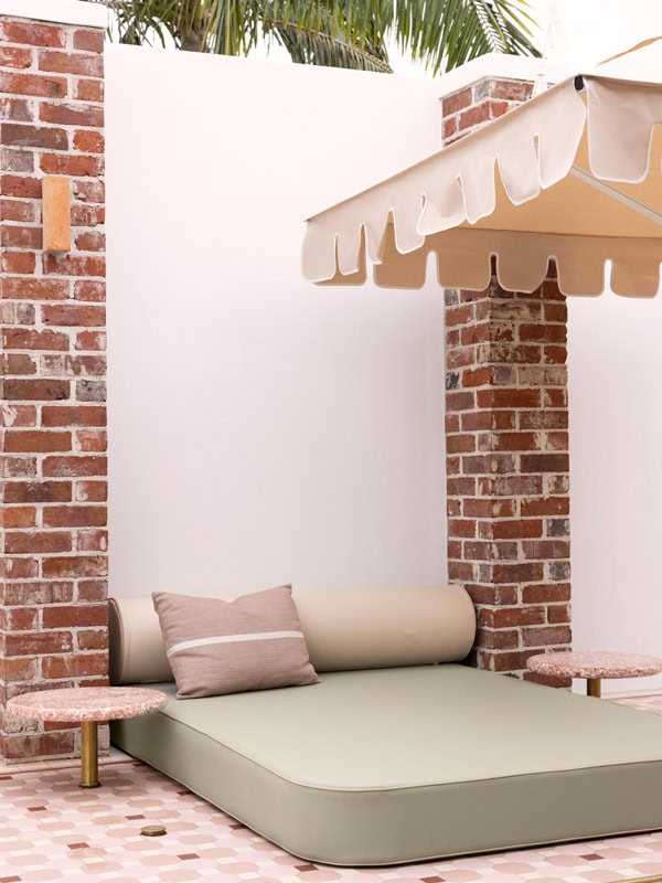 an daybed at The Banya