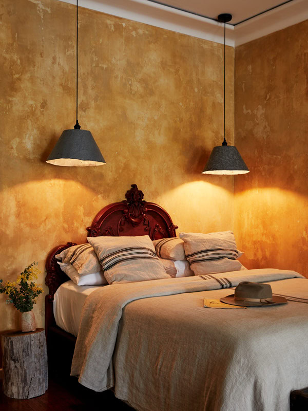 the bedroom at The Eltham Hotel