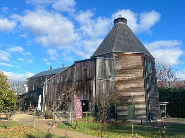 the exterior of The Kiln restaurant