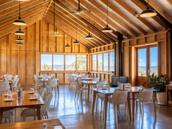 the dining space of Tilbrook Estate