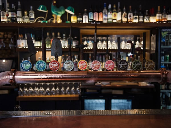 beer on tap at Uraidla Hotel