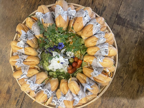 a mini bahn mi platter at Viet 21, Robe