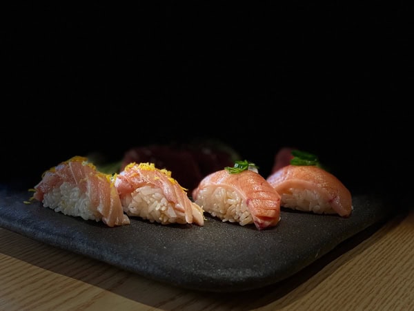 sushi rolls at Yuki in the Hills