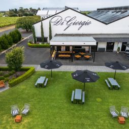 Aerial view of di Giorgio winery in Coonawarra