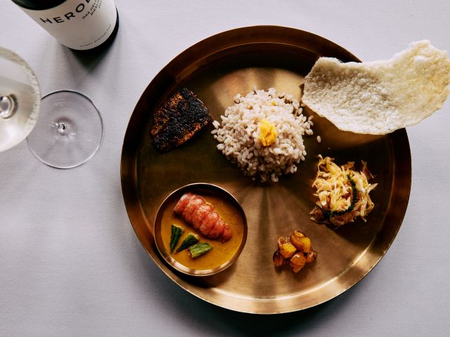 a creative Indian cuisine at Enter Via Laundry, Melbourne restaurants