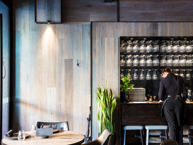 the restaurant interior of Estelle, Northcote