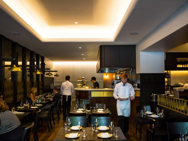 the grand mural room at Grossi Florentino, Melbourne