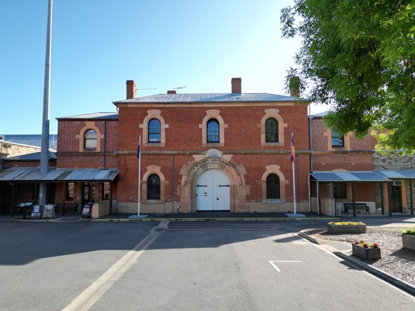 the front facade of Adelaide Gaol