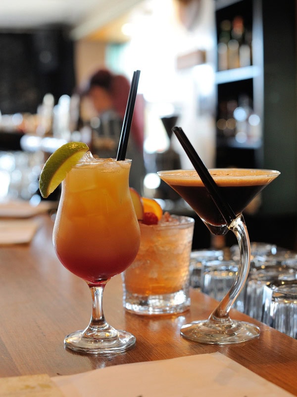 cocktail drinks at Alchemy Bar & Restaurant