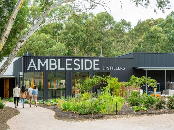 the exterior of Ambleside Distillers, Adelaide Hills