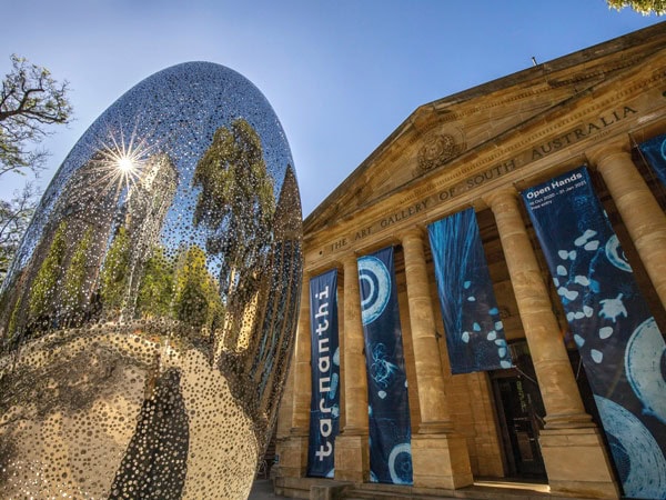 the front facade of the Art Gallery of South Australia