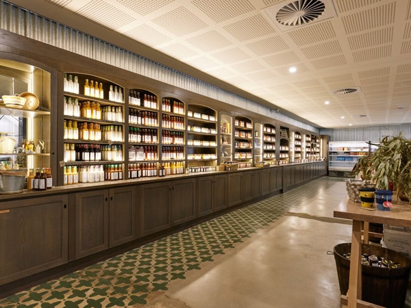 the cafe and shop inside Beerenberg Farm