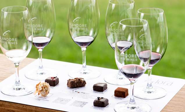 Glandore Estate Wines chocolate and wine pairing experience in the Hunter Valley
