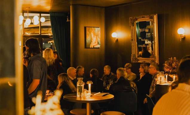 people dining inside Bar Urbane, Launceston
