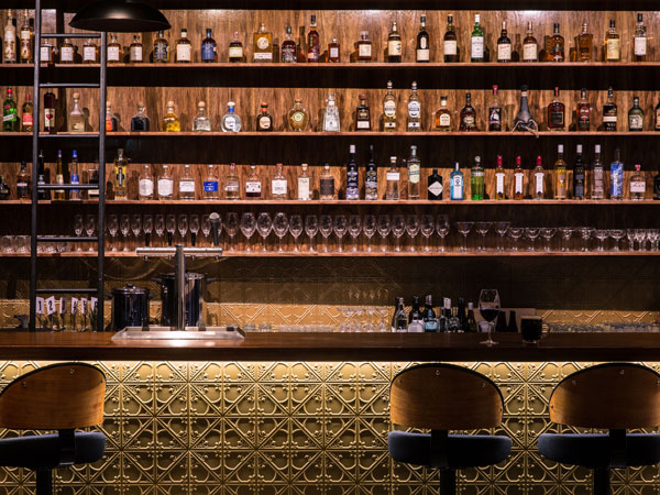 spirits on display at Society Salamanca