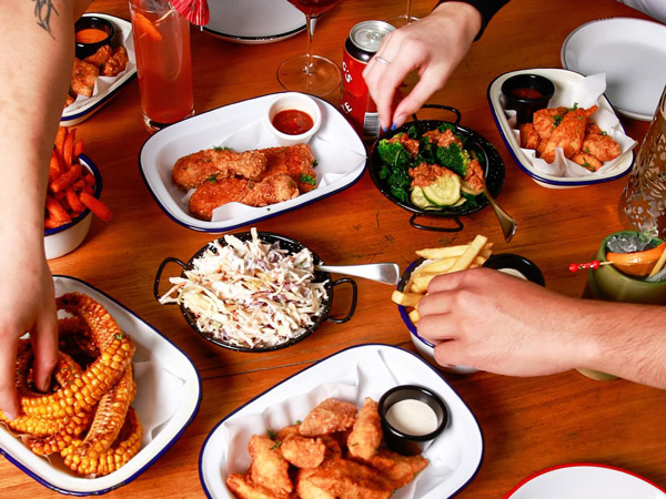 snacks at Rude Boy, Hobart bar