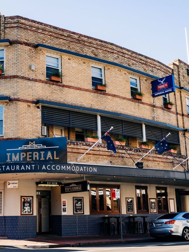 the pub exterior of The Imperial Maitland, Hunter Valley