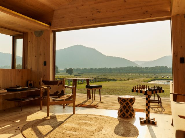 a farmhouse with scenic views at Krinklewood Estate, Hunter Valley