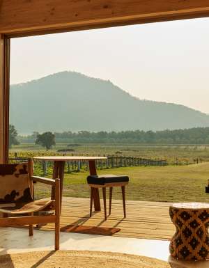 a farmhouse with vineyard views at Krinklewood Estate, Hunter Valley