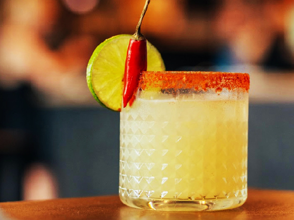 a chili margarita at Holly Go Lightly, Jindabyne