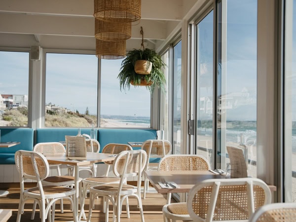 the dining interior of Joe’s Café in Adelaide