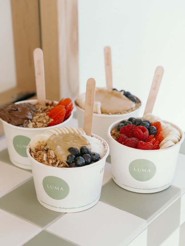 acai bowls at LUMA Coffee Club, Adelaide