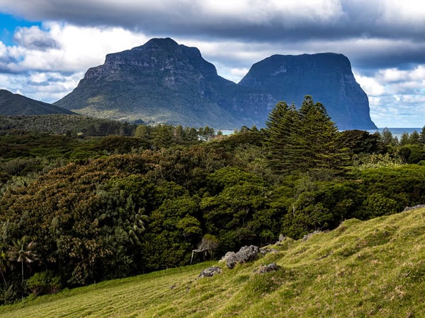 Mt Gower and Mt Lidgbird on Lord Howe Island