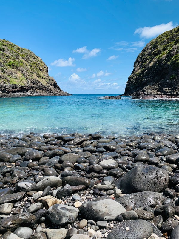 the rocky cove of Old Gulch